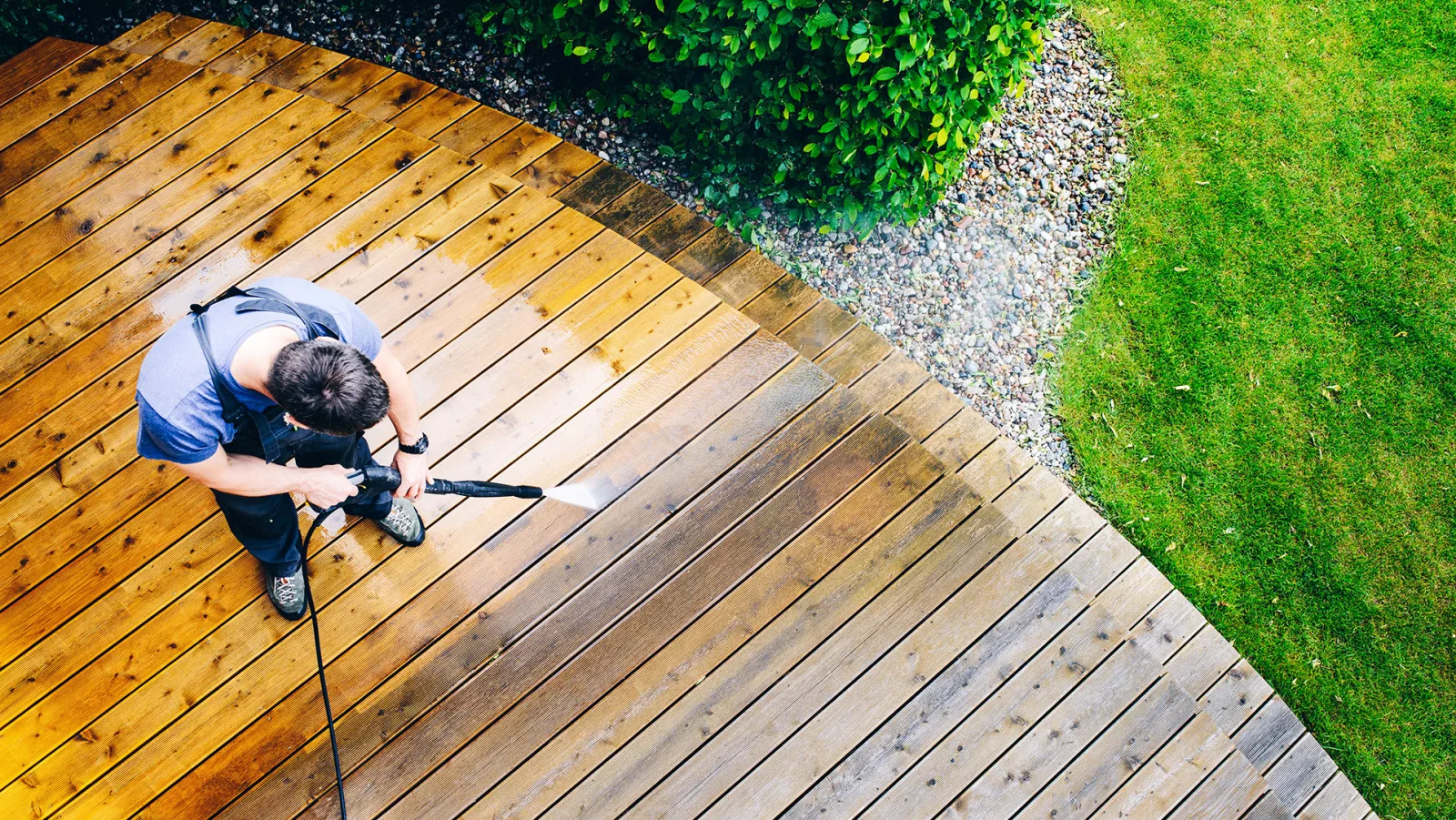 Deck Soft Washing